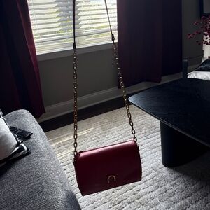 Red fossil bag